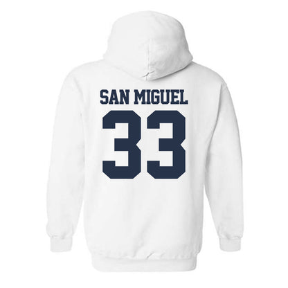 Georgia Tech - NCAA Men's Basketball : Marcos San Miguel - Classic Fashion Shersey Hooded Sweatshirt-1