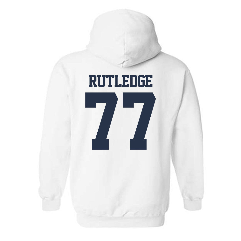 Georgia Tech - NCAA Football : Keylan Rutledge - Classic Fashion Shersey Hooded Sweatshirt-1