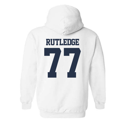 Georgia Tech - NCAA Football : Keylan Rutledge - Classic Fashion Shersey Hooded Sweatshirt-1