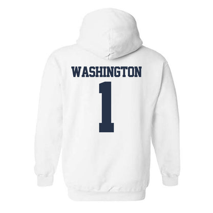 Georgia Tech - NCAA Men's Basketball : Lamar Washington - Classic Fashion Shersey Hooded Sweatshirt-1