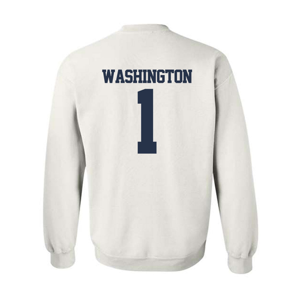 Georgia Tech - NCAA Men's Basketball : Lamar Washington - Classic Fashion Shersey Crewneck Sweatshirt-1