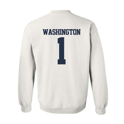 Georgia Tech - NCAA Men's Basketball : Lamar Washington - Classic Fashion Shersey Crewneck Sweatshirt-1