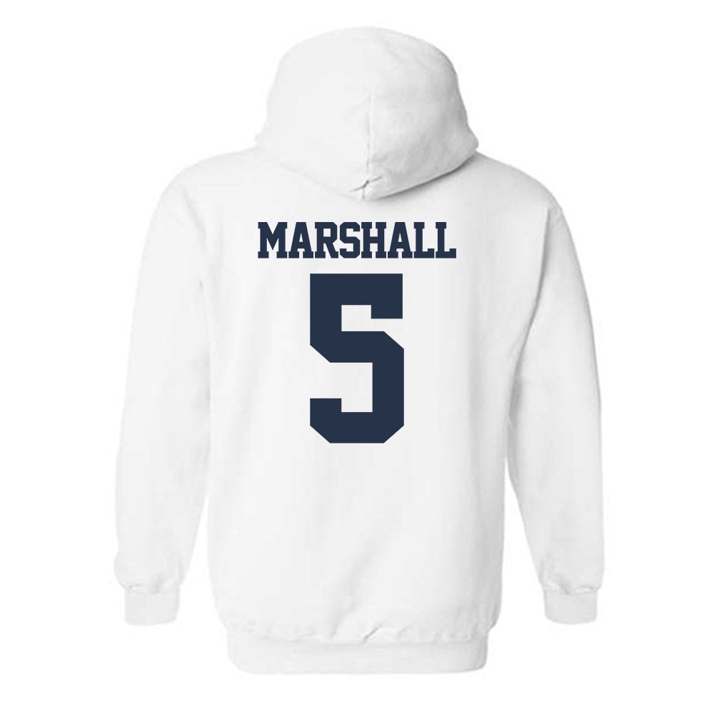 Georgia Tech - NCAA Men's Basketball : Peyton Marshall - Classic Fashion Shersey Hooded Sweatshirt-1