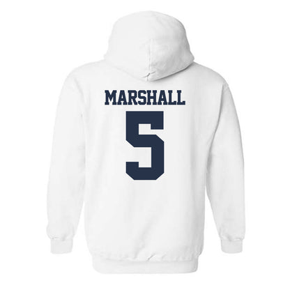 Georgia Tech - NCAA Men's Basketball : Peyton Marshall - Classic Fashion Shersey Hooded Sweatshirt-1