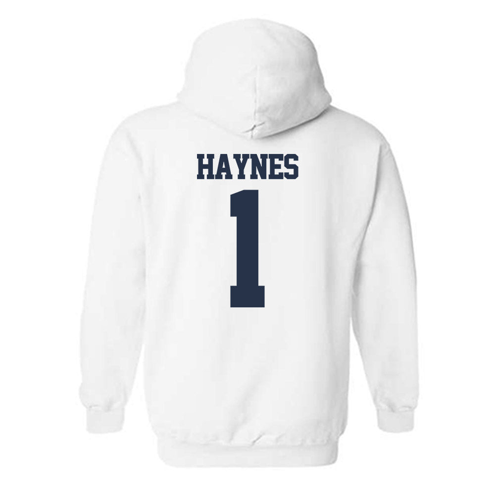 Georgia Tech - NCAA Football : Jamal Haynes - Classic Fashion Shersey Hooded Sweatshirt-1