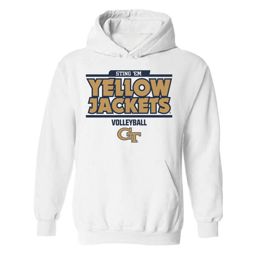 Georgia Tech - NCAA Women's Volleyball : Heloise Soares - Classic Fashion Shersey Hooded Sweatshirt-0