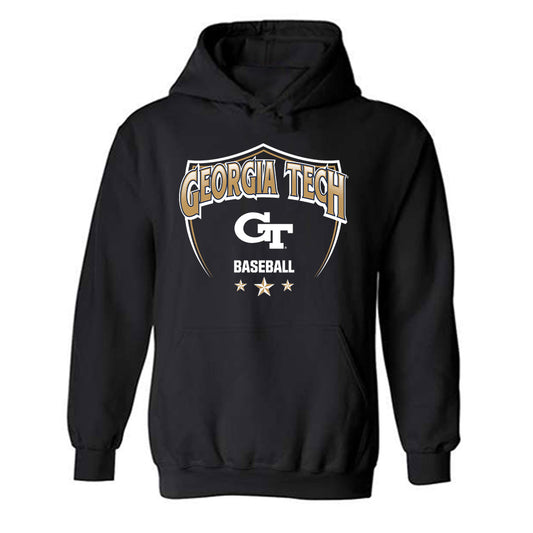 Georgia Tech - NCAA Baseball : Drew Rogers - Classic Shersey Hooded Sweatshirt-0