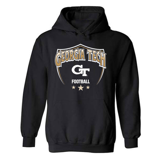 Georgia Tech - NCAA Football : Jordan Woods - Classic Shersey Hooded Sweatshirt-0