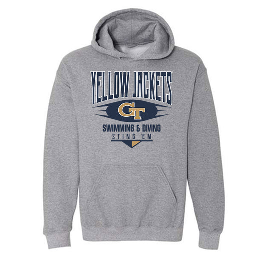 Georgia Tech - NCAA Women's Swimming & Diving : MaryGrace Guzzino - Classic Shersey Hooded Sweatshirt-0