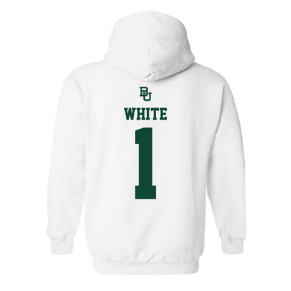 Baylor - NCAA Men's Basketball : Jaylon White - Sports Shersey Hooded Sweatshirt-1