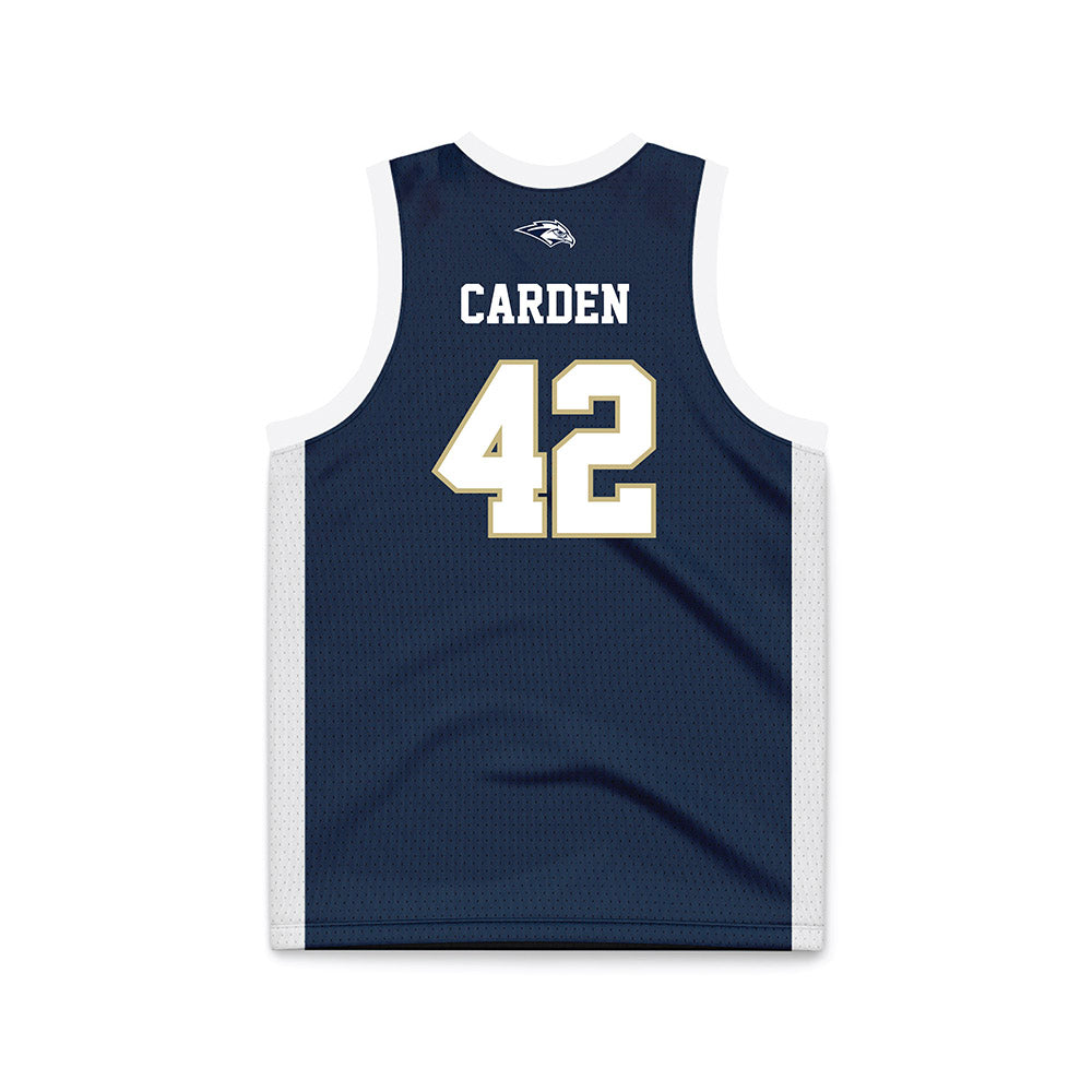 Oral Roberts - NCAA Women's Basketball : Mary Carden - Navy Basketball Jersey-1