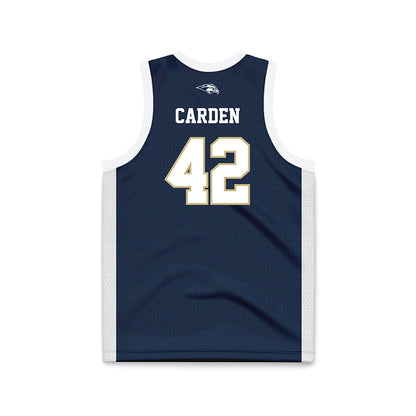 Oral Roberts - NCAA Women's Basketball : Mary Carden - Navy Basketball Jersey-1
