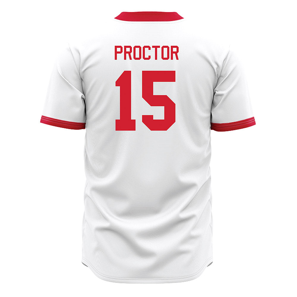 Miami of Ohio - NCAA Baseball : Keenan Proctor - White Jersey-1