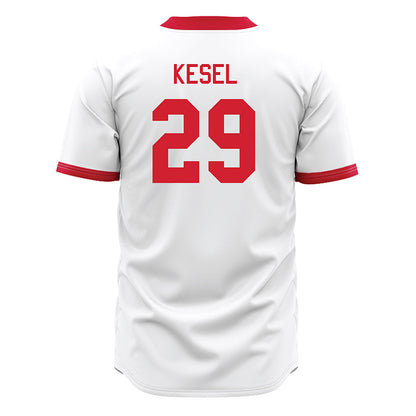 Miami of Ohio - NCAA Baseball : Kyle Kesel - White Jersey-1