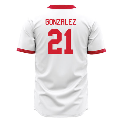 Miami of Ohio - NCAA Baseball : Ignacio Gonzalez - White Jersey-1