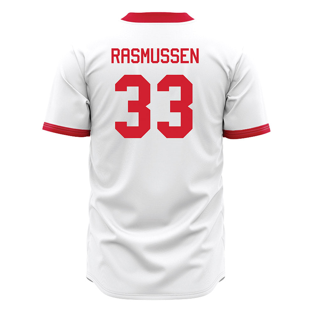 Miami of Ohio - NCAA Baseball : Jamie Rasmussen - White Jersey-1