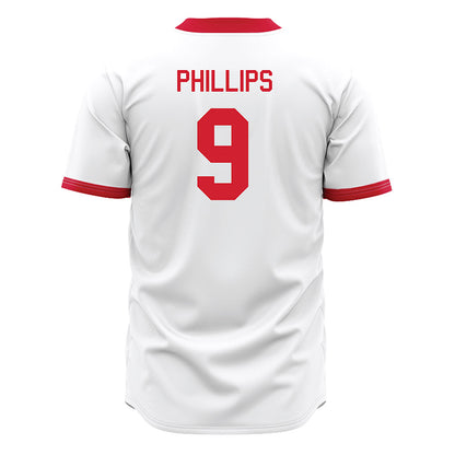 Miami of Ohio - NCAA Baseball : Drew Phillips - White Jersey-1