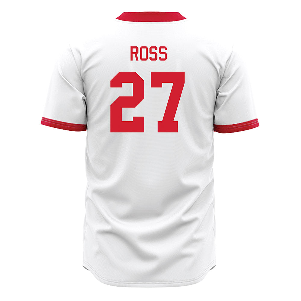 Miami of Ohio - NCAA Baseball : Luke Ross - White Jersey-1