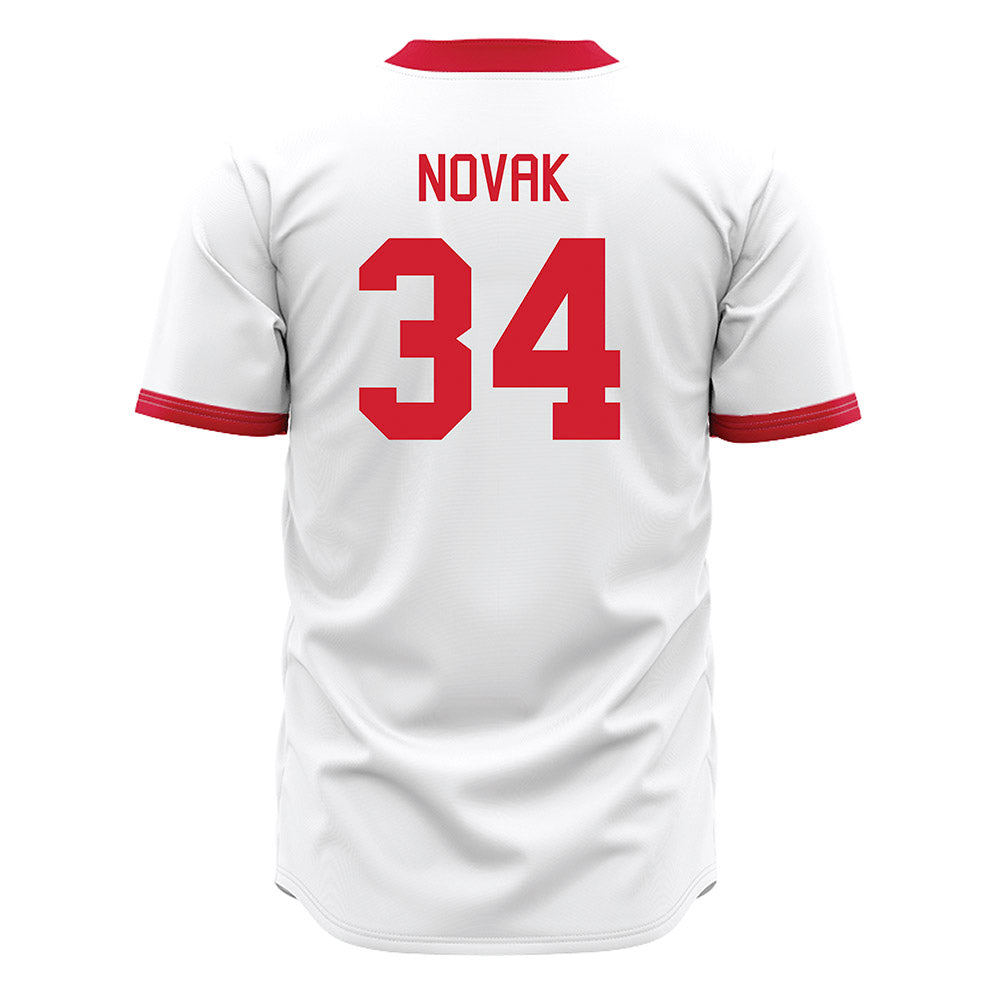 Miami of Ohio - NCAA Baseball : Cameron Novak - White Jersey-1