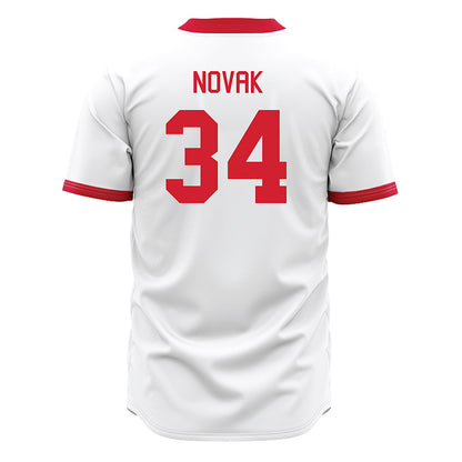 Miami of Ohio - NCAA Baseball : Cameron Novak - White Jersey-1
