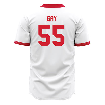 Miami of Ohio - NCAA Baseball : Alex Gay - White Jersey-1