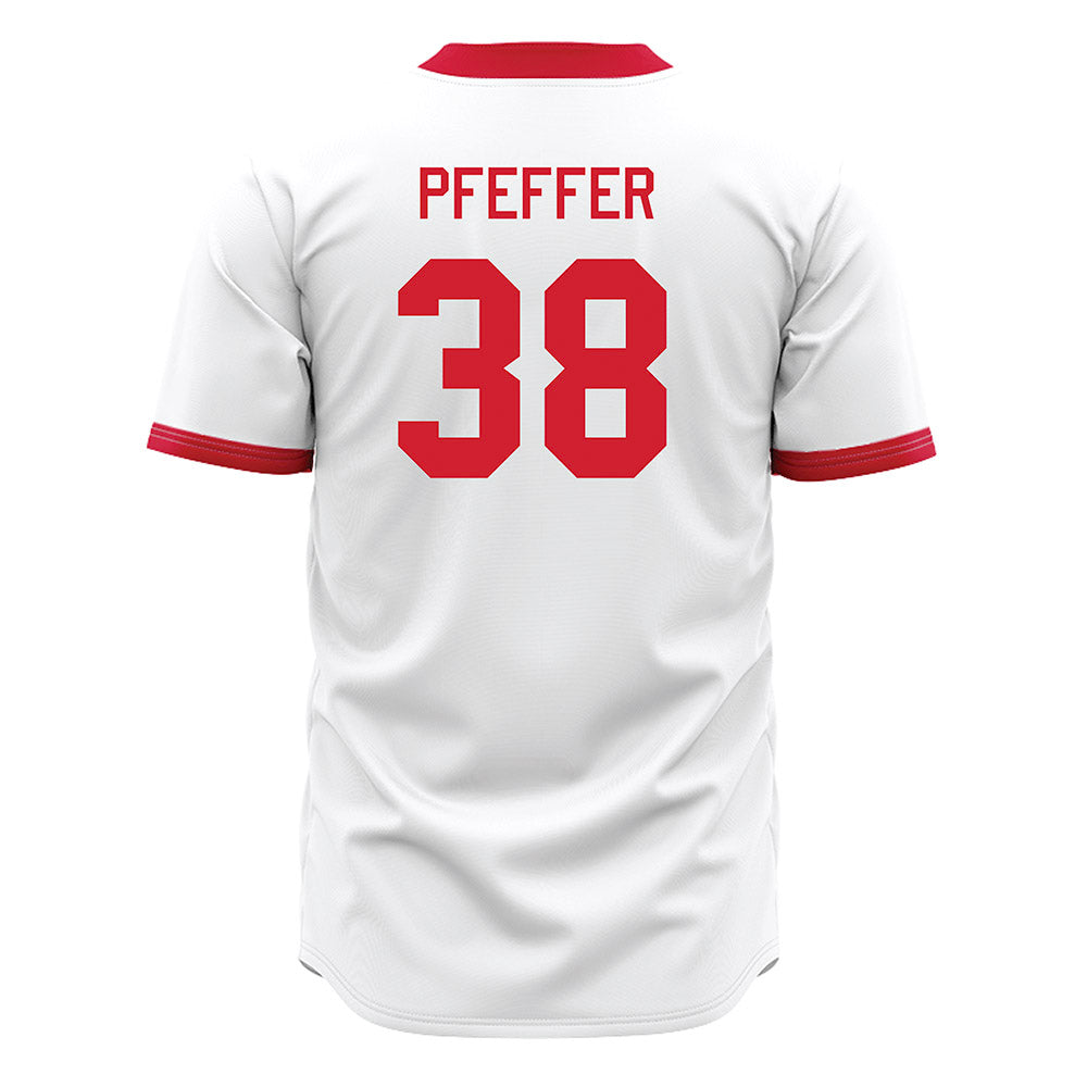 Miami of Ohio - NCAA Baseball : Kaden Pfeffer - White Jersey-1