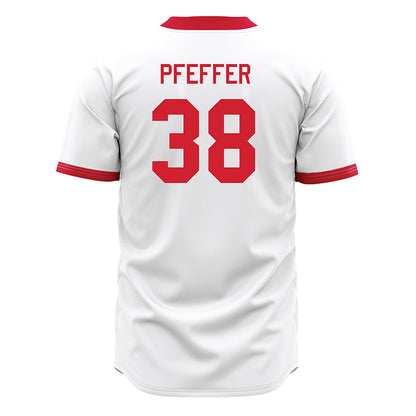 Miami of Ohio - NCAA Baseball : Kaden Pfeffer - White Jersey-1