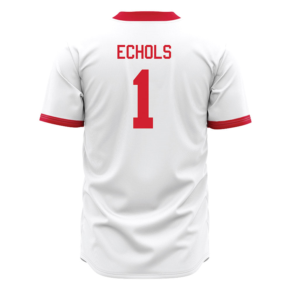 Miami of Ohio - NCAA Baseball : Taylor Echols - White Jersey-1