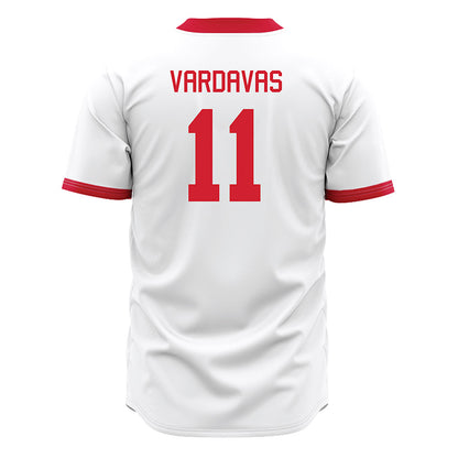 Miami of Ohio - NCAA Baseball : Nick Vardavas - White Jersey-1