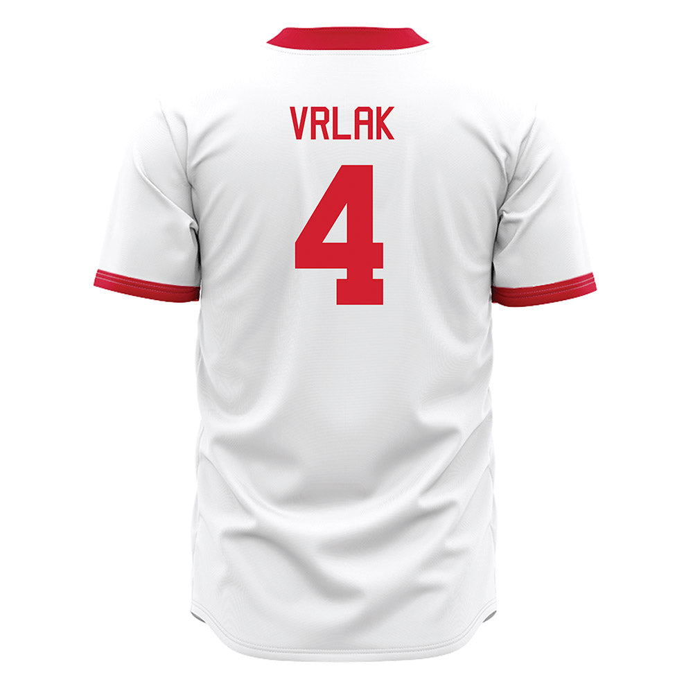 Miami of Ohio - NCAA Baseball : Jake Vrlak - White Jersey-1