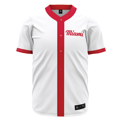 Miami of Ohio - NCAA Baseball : Drew Phillips - White Jersey-0