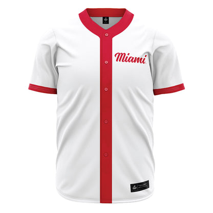 Miami of Ohio - NCAA Baseball : Christopher Roa - White Jersey-0