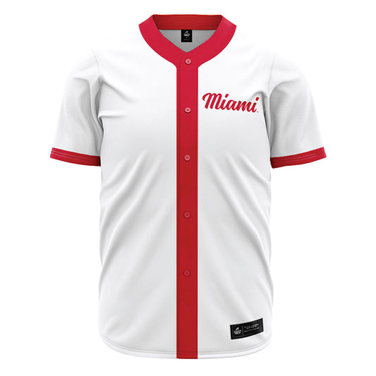 Miami of Ohio - NCAA Baseball : Christopher Roa - White Jersey-0