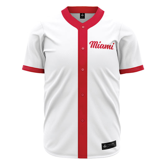 Miami of Ohio - NCAA Baseball : Cameron Novak - White Jersey-0