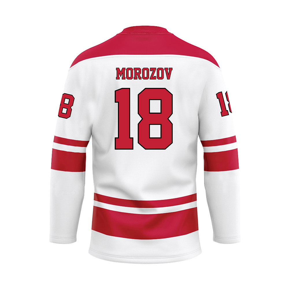 Miami of Ohio - NCAA Men's Ice Hockey : Ilia Morozov - White Hockey Jersey-1