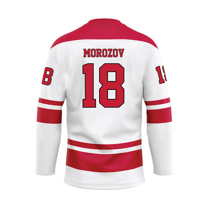 Miami of Ohio - NCAA Men's Ice Hockey : Ilia Morozov - White Hockey Jersey-1