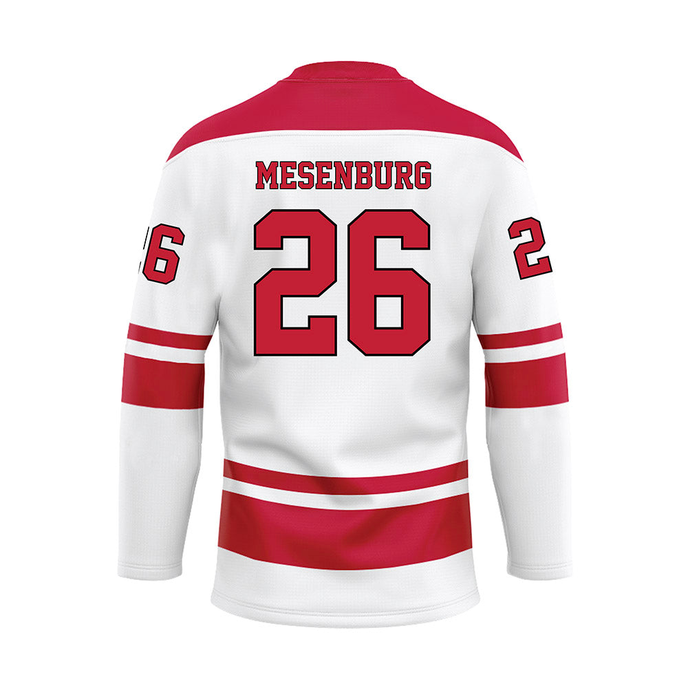 Miami of Ohio - NCAA Men's Ice Hockey : Blake Mesenburg - White Hockey Jersey-1