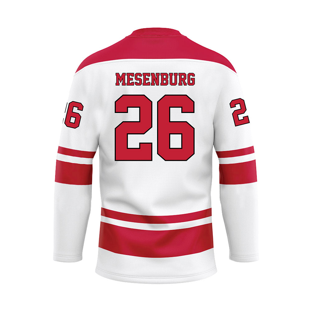 Miami of Ohio - Men's Ice Hockey Alumni : Blake Mesenburg - White Hockey Jersey-1