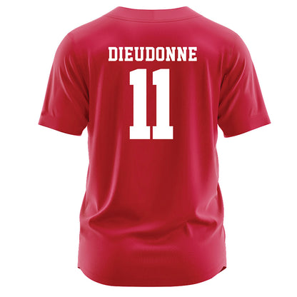 Miami of Ohio - NCAA Softball : Evey Dieudonne - Red Jersey-1