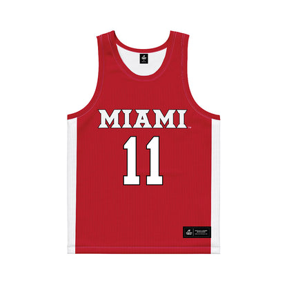 Miami of Ohio - Women's Field Hockey Alumni : Abby Moore - Red Basketball Jersey-0