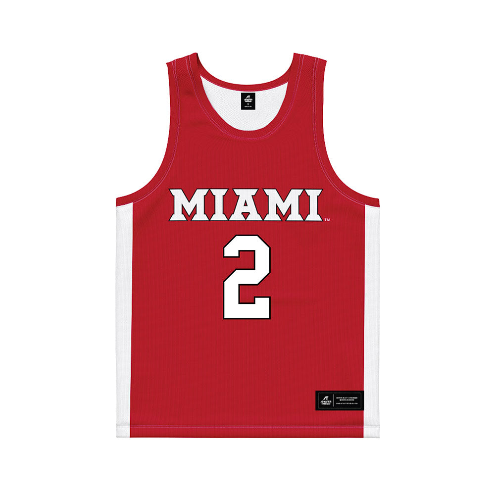 Miami of Ohio - NCAA Women's Field Hockey : Sophia Borghese - Red Basketball Jersey-0