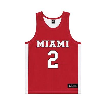 Miami of Ohio - NCAA Women's Field Hockey : Sophia Borghese - Red Basketball Jersey-0