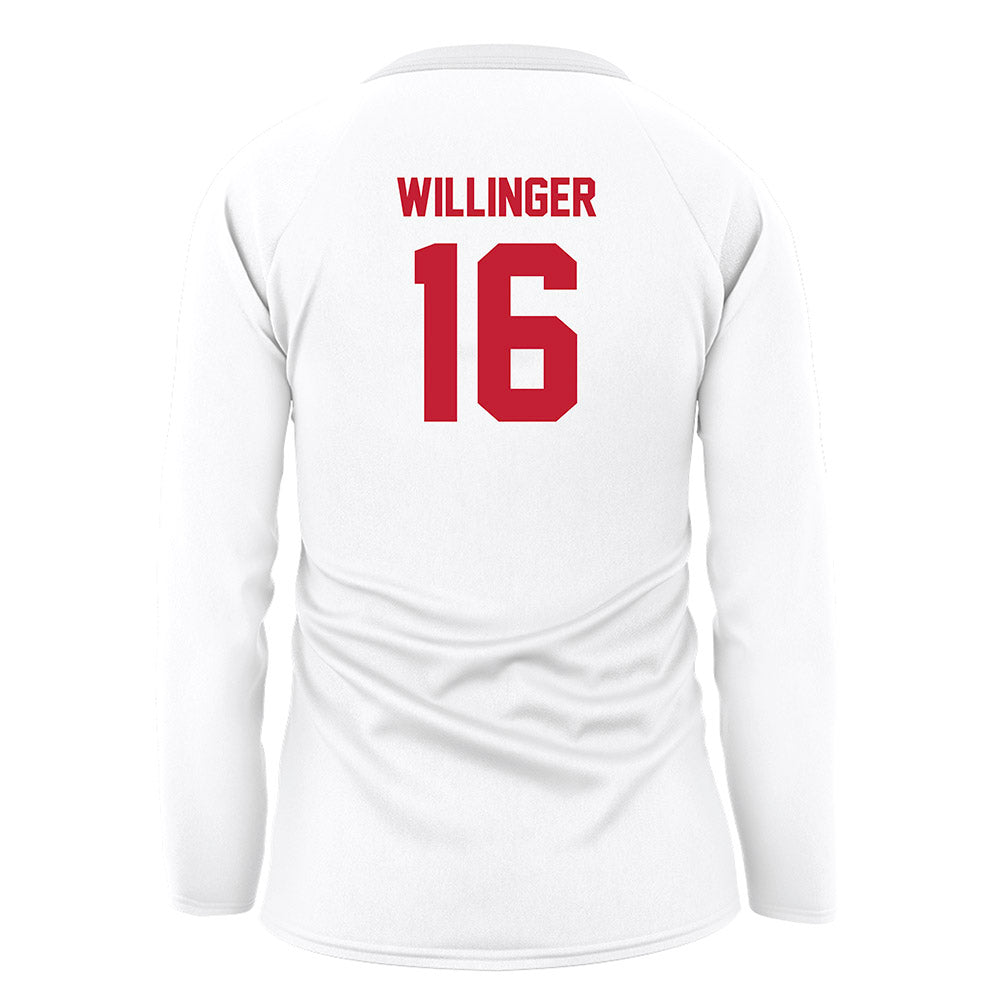 Miami of Ohio - NCAA Women's Volleyball : Piper Willinger - White Volleyball Jersey-1