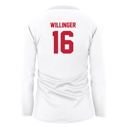 Miami of Ohio - NCAA Women's Volleyball : Piper Willinger - White Volleyball Jersey-1