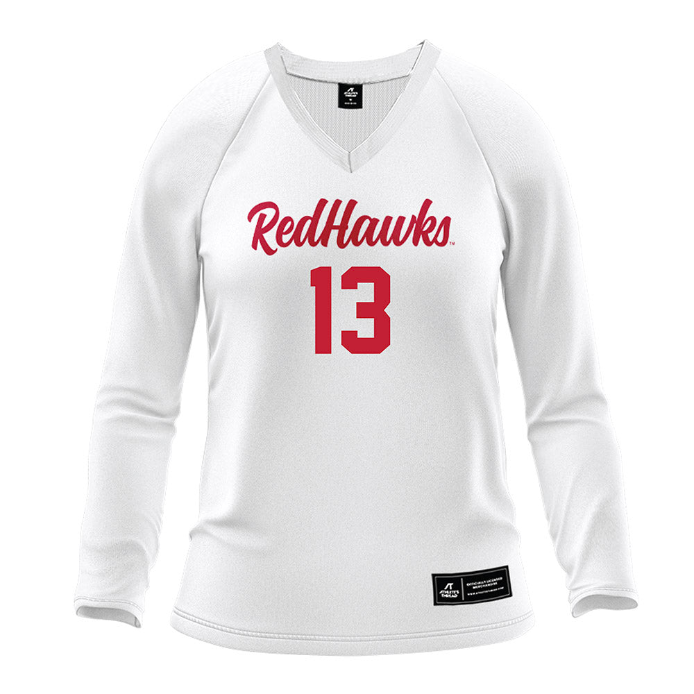 Miami of Ohio - Women's Volleyball Alumni : Emily Morgan - White Volleyball Jersey-0