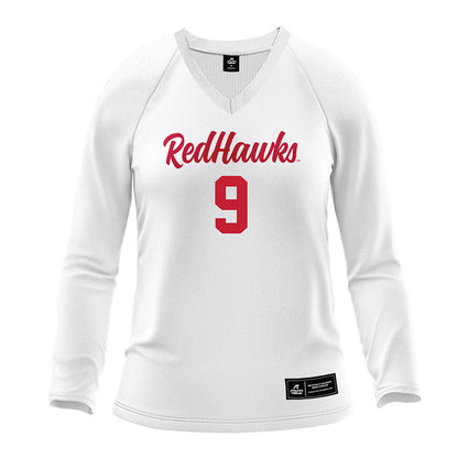 Miami of Ohio - NCAA Women's Volleyball : Rachel Morgan - White Volleyball Jersey-0