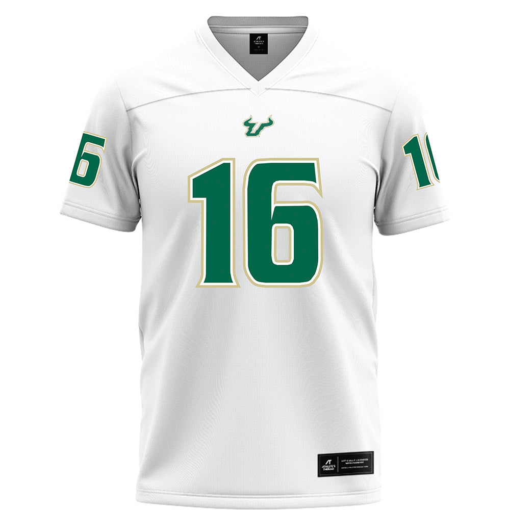USF - NCAA Football : Jayden Bradford - White Football Jersey-0