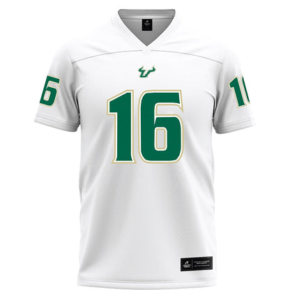USF - NCAA Football : Jayden Bradford - White Football Jersey-0