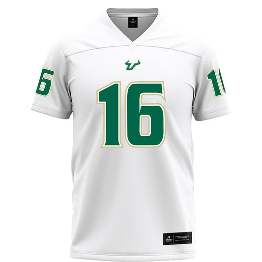 USF - NCAA Football : Jayden Bradford - White Football Jersey-0