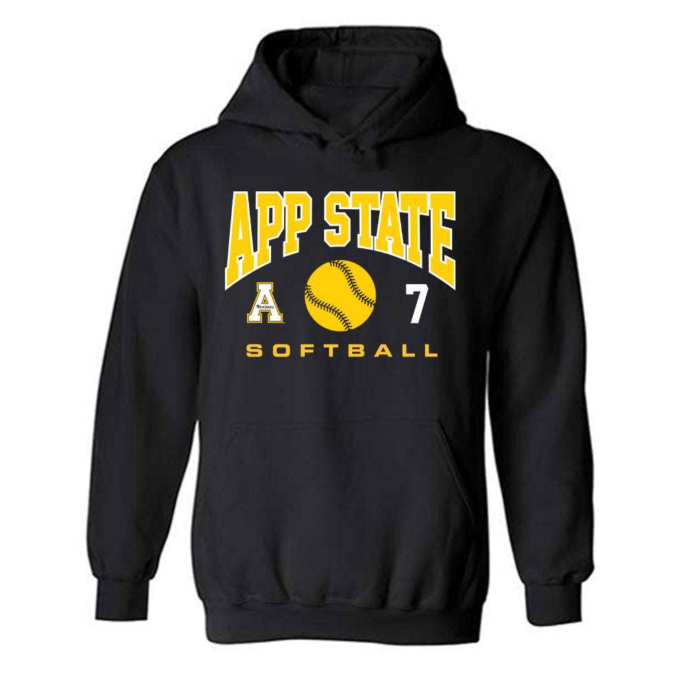App State - NCAA Softball : Emilie Ching - Sport Shersey Hooded Sweatshirt-0